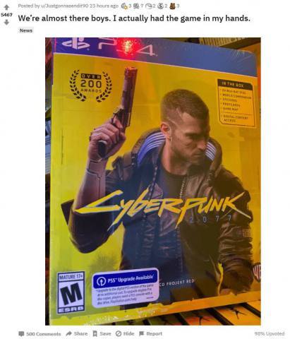 Cyberpunk 2077 Appears to Be in the Wild, So Beware of Spoilers