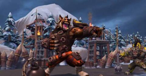 Hogger, a World of Warcraft goofy legend, smashes into Heroes of the Storm