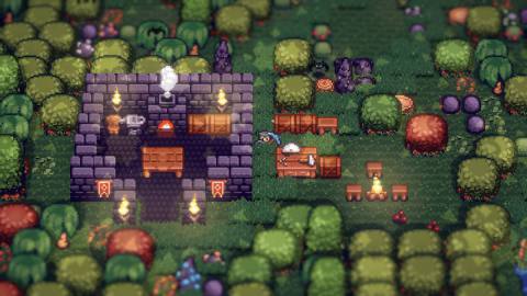 Tinkertown is a Terraria-style multiplayer sandbox coming to Early Access in December Tinkertown forest