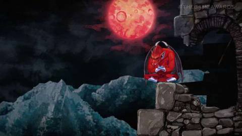 a red enemy in Ghosts ‘n Goblins Resurrection
