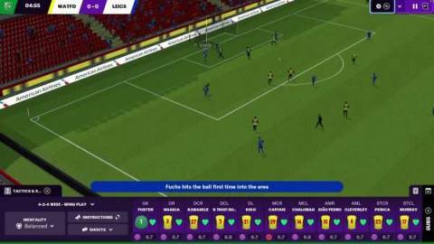 Football Manager 2021 Xbox Edition match screenshot