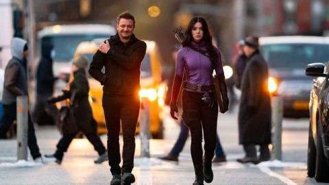 Hawkeye set photos reveal costumes, but more importantly, a dog sidekick