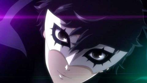 A still image of Joker from an animated sequence in Persona 5 Scramble.
