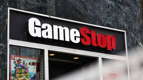 GameStop store signage is seen on January 27, 2021 in New York City
