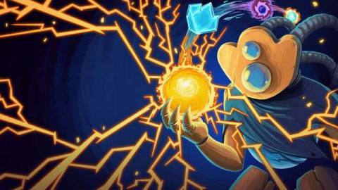 Slay the Spire - a robot surrounded by electricity