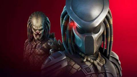 Artwork of The Predator (with mask and without) from Fortnite