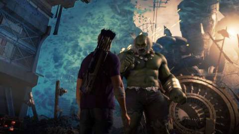 Marvel’s Avengers’ Hawkeye update features a Kree invasion and Lucky the dog