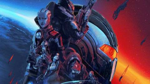 The key art for Mass Effect Legendary Edition