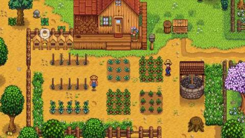 A quiet farm in Stardew Valley