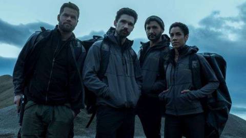 The crew of the Rocinante in promotional images for The Expanse season 4.