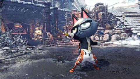 This Monster Hunter World Mod Replaces Palicos With Animal Crossing Villagers