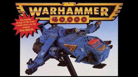 An original advertisement for the Thunderhawk Gunship from 1997