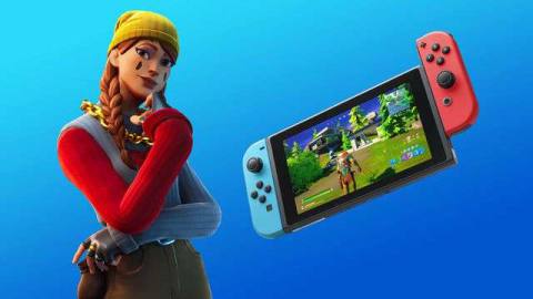 Alli and a Nintendo Switch, as they appear in Fortnite