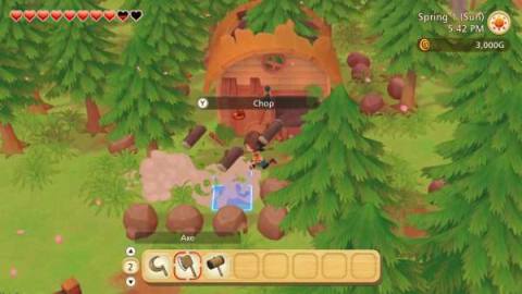 Story of Seasons: Olive Town logs | Where to find Solid, Supple, Durable, and Mirage trees