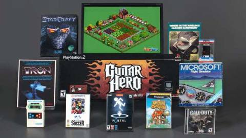 The Strong National Museum of Play’s nominees for 2021’s Hall of Fame, with each game shown in their original packaging.