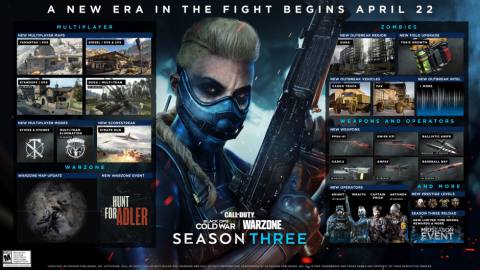 Call of Duty: Black Ops Cold War and Warzone Season Three