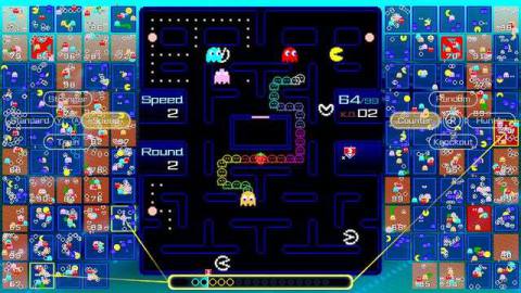 A screenshot of Pac-Man 99