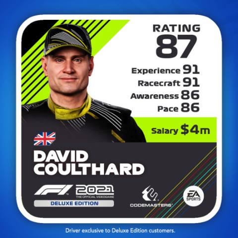 F1 2021 Drivercard