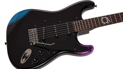 A product shot of the Final Fantasy 14 Fender Stratocaster’s body
