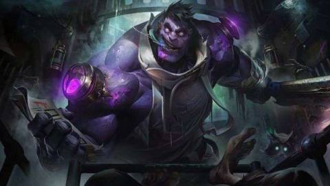 Dr. Mundo’s reworked splash art from League of Legends