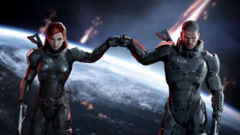 Mass Effect Legendary Edition Panel Spawns Awesome MaleShep vs