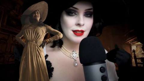 Resident Evil Village Cosplayer Does ASMR In Full Lady Dimitrescu Cosplay
