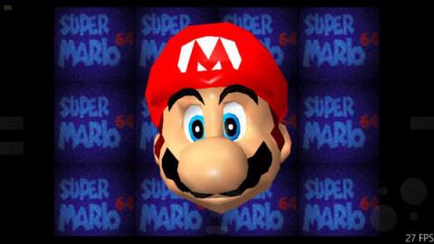 Super Mario 64 face manipulation