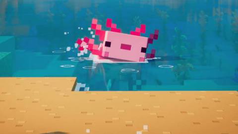 Minecraft: Axolotls | How to tame an axolotl in the Cliffs & Caves update