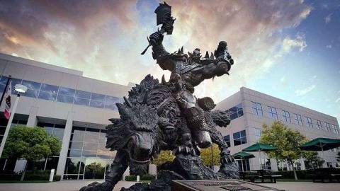 Orc statue in front of Blizzard office