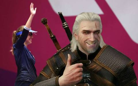 Olympic Gold Medalist Rocks The Witcher Medallion During This Year’s Tokyo Olympics