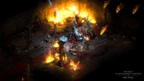 A group of players battle Andariel in Diablo 2: Resurrected