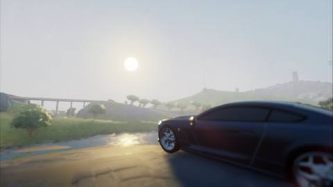 Frontier is an open-world driving game made in Dreams by just two people