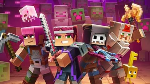 Looks like Minecraft Dungeons launches on Steam next month