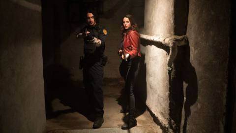 Claire Redfield and Leon S. Kennedy from the Resident Evil: Welcome to Raccoon City movie