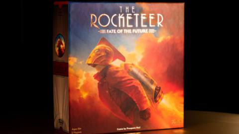 Cover art for The Rocketeer: Fate of the Future is gilded, and uses art from the movie poster.