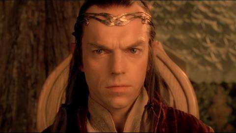 Elrond in The Fellowship of the Ring. 