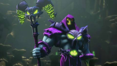 He-Man and the Masters of the Universe - Skeletor poses ominously with his skull staff