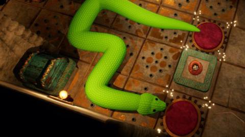 There’s nothing cuddly about this Woolly World version of Snake