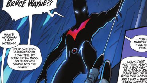 “Who killed Bruce Wayne?!” roars Terry McGinnis/Batman in Batman: Urban Legends #7 (2021).