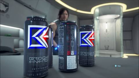 Death Stranding Director’s Cut downgrades from Monster energy drinks to store brand