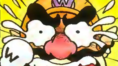 Wario cries in a panel from Mario vs. Wario #1 in Nintendo Power magazine