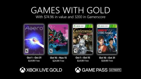 Xbox Games With Gold October 2021 Free Games Revealed