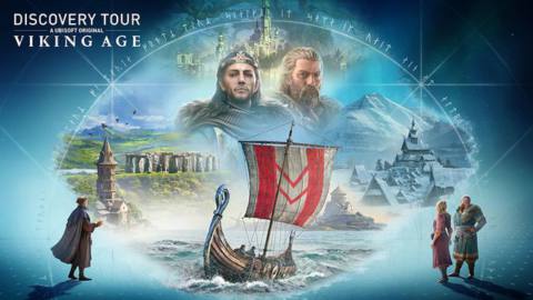 composite image advertising Assassin’s Creed Discovery Tour: Viking Age