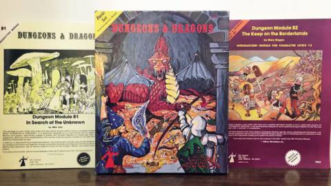 The original Module B1, the Holmes Basic Set, and The Keep on the Borderlands. From Jon Peterson’s personal collection.