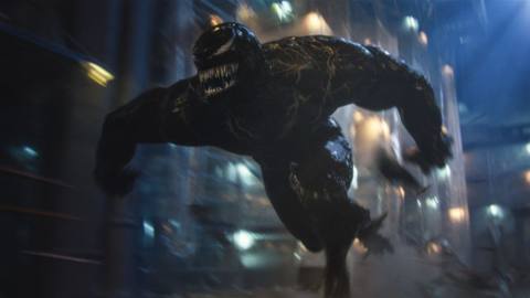 Venom races across screen in Let There Be Carnage