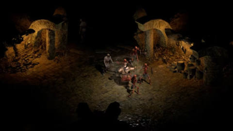 Fighting demons in Diablo 2