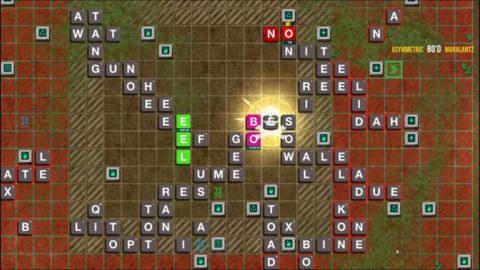 a battle royale Scrabble board in Babble Royale