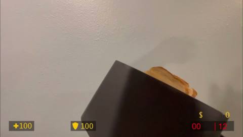 Incredibly satisfying video turns a lamp, hoover and toaster into hilarious FPS reload animations