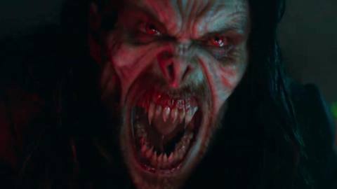 Jared Leto vampiring out as Morbius