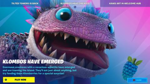 Giant Dinosaurs Are Roaming Fortnite As Tilted Towers Returns